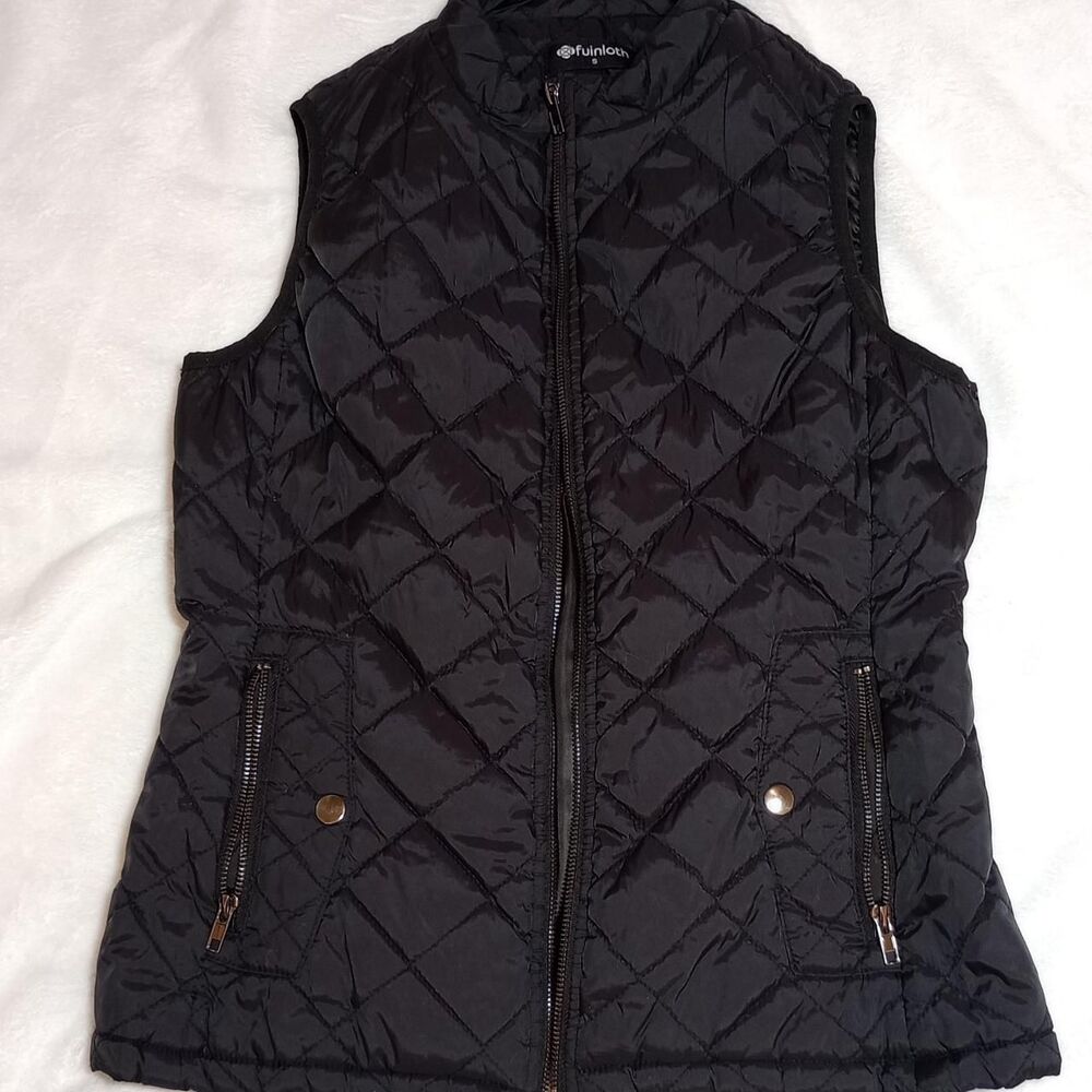 Fuinloth Women's Black Gilet